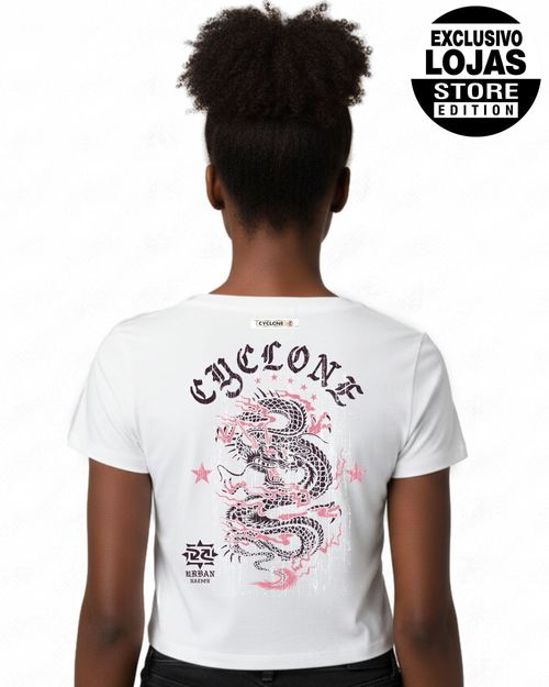 (NOVO) Blusa Feminina Cyclone Urban Nation Metal - BRANCO