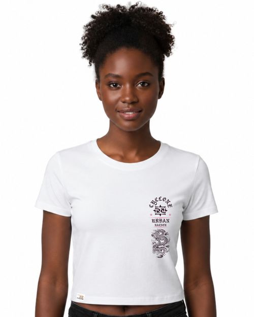 (NOVO) Blusa Feminina Cyclone Urban Nation Metal - BRANCO