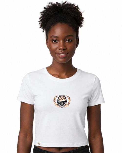 (NOVO) Blusa Feminina Cyclone England Metal - BRANCO