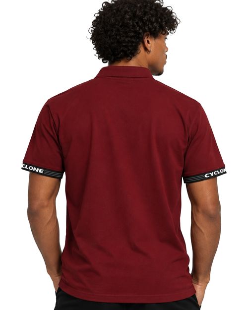 (NOVO) Camisa Cyclone Polo Stretch Surf Club - VERMELHO