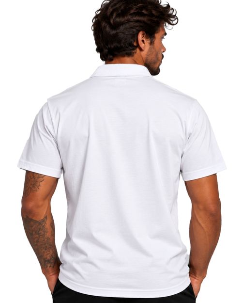 (NOVO) Camisa Cyclone Polo Piquet Stretch Pacific - BRANCO